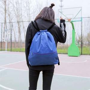 Quality Sports Gym Lunch Groceries Recycled Backpack Waterproof Zipper Blue Swimming <b>Bag</b> <b>Kids</b> <b>Drawstring</b> - Product Image 5