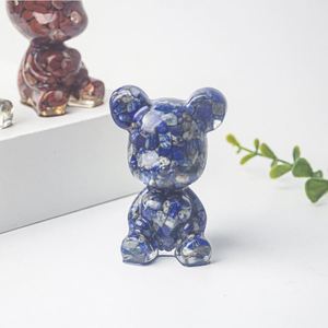 Figura de Oso de Resina Única con Detalles de Cristal - Decoración Perfecta para el Hogar - Product Image 5