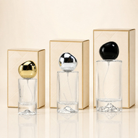 Nouvelle bouteille de parfum en verre personnalisée avec gravure et impression sur écran, 30 ml, 50 ml, 100 ml, rechargeable, couleurs personnalisées