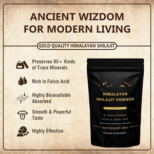 אבקת שילאג 'ט 100% חומצה פולגית כיתה 85 + <span class=keywords><strong>100g</strong></span> אנרגיה מורכבת תמיכה חיסונית 85 + מינרלים עקבות - Product Image 4