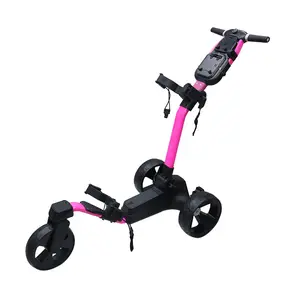 Remote Control Folding Pull Push Golf Cart 3 Wheel Trolley Remote Control Golf Cart Golf Push Trolley