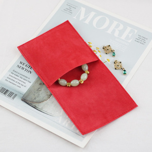 Popular <b>Gift</b> Bags Jewelry Pouch Suede <b>Envelope</b> Pouch Velvet Jewelry Packaging Pouch Bag with logo - Product Image 6