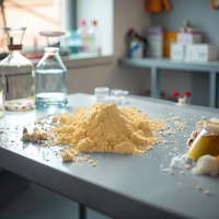 Extrait de levure, bêta-glucane, qualité cosmétique, poudre jaune clair, pureté 70%-90%, matière première pour détergent cosmétique, CAS n° 160872-27-5