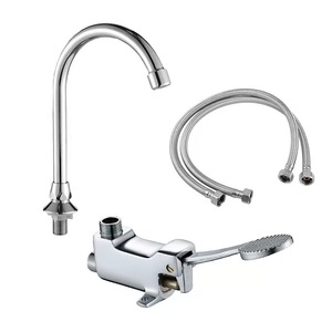<span class=keywords><strong>Robinet</strong></span> médical à pédale sans contact en laiton chromé pour lavabo, à <span class=keywords><strong>eau</strong></span> <span class=keywords><strong>froide</strong></span> uniquement - Product Image 6