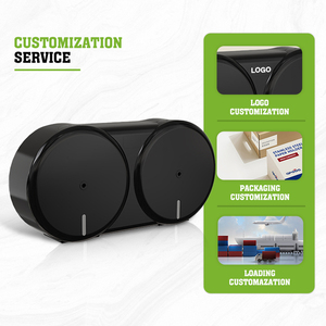 Large Capacity Black <b>color</b> Centre Pull <b>Tissue</b> Holder for Office Bathroom - Product Image 2