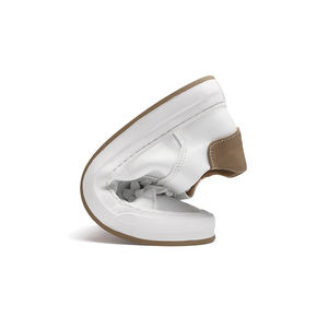 新款高品质舒适高档真皮女士休闲鞋男士经典平板白色运动鞋时尚意大利品牌热销美国 - Product Image 5