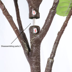 180cm 6FT Faux violon soie feuille plante faux plastique Ficus Lyrata assembler tronc décoration de la maison intérieur artificiel violon <span class=keywords><strong>figuier</strong></span> - Product Image 6