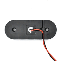 Feux latéraux LED 24V pour camion, nouveau modèle avec base en caoutchouc, réflecteur intégré, montage sur support, lampes latérales LED pour remorque