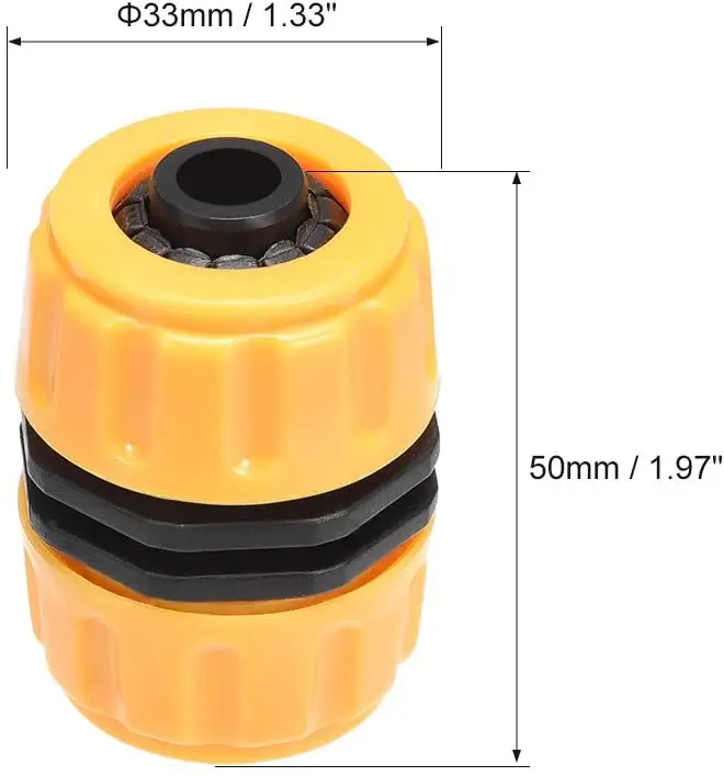 1/2 ID Plastic Garden Water Hose Coupling Extend Repair Tool Adapter Quick Connect Fittings Joiner Mender Connector