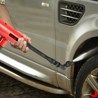 Newbeny 3500W 200 Bar Pistol Semprot Tekanan Tinggi 18V 3 Tingkat Kecepatan Portabel DIY Motor Tanpa Sikat Tanpa Kabel Pencuci Mobil 6-in-1