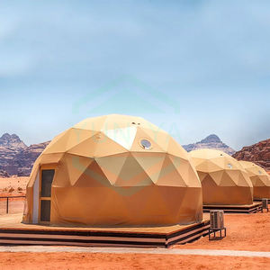 Dark Khaki Africa Oriente Medio Venta caliente Desert Resort Glamping Prefab Hotel Dome Carpa Camping Tienda al aire libre Carpas circulares redondas - Product Image 3