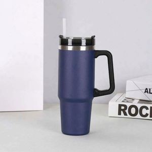 Adults Stainless Steel Cup, 30Oz Thermal Insulation Cup, Modern Design <b>Straw</b> Cup - Product Image 5