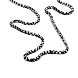 yunnique Stainless Steel <b>Necklace</b> <b>Chain</b> 5.0mm Square Geometric Unisex Everyday Wear Jewelry - Product Image 5