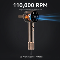 Pengering Rambut Super Sonic 2026 Model Baru Kecepatan Tinggi 1600W AI Smart Ion Negatif Tanpa Sikat BLDC Untuk Rumah Dengan LCD