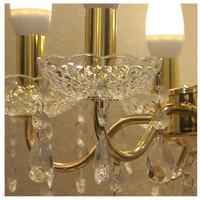 Nouveau lustre de mariage de luxe en métal avec cristal électrolytique en fer pour la décoration de plafond de scène, de fête ou de banquet