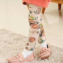 Vêtements pour enfants en gros, style chinois traditionnel, pantalon imprimé fleuri pour bébés filles, provenant de Chine - Product Image 4