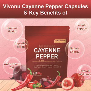 OEM Wholesale 12-in-1 <strong>Cayenne</strong> <strong>Pepper</strong> Softgel <strong>Capsules</strong> Organic Extract Adult Digestive Health Immune Support Energy Management - Product Image 5