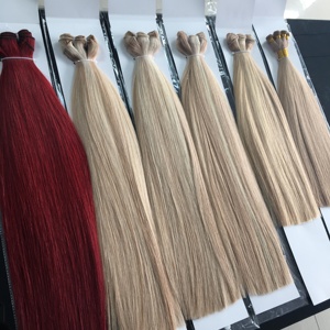 Jasmine hair 100% Luxury machine weft Remy Human Hair Weave Top Quality Machine Hair Weft Double Drawn Human Hair Extensions - Product Image 2