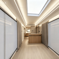 Maisonnette sur roues Royalstar X30 en acier, 30 m², maison préfabriquée modulaire en conteneur, design moderne, villa, bureau, appartement alimentée à l'énergie solaire