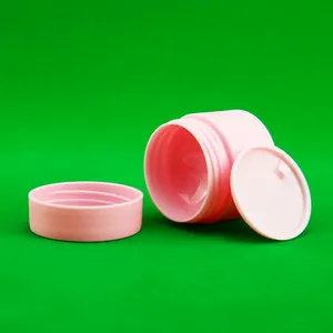 10 г пустой розовый двойной стеночный Круглый матовый крем для лица матовый бальзам для губ контейнер pp Косметическая пластиковая банка с крышкой