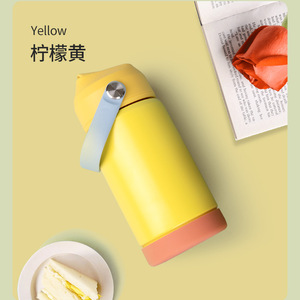 Botella DE AGUA DE VIAJE deportiva para niños, diseño clásico, acero inoxidable aislado de doble pared con mango, estilo de vacío - Product Image 2