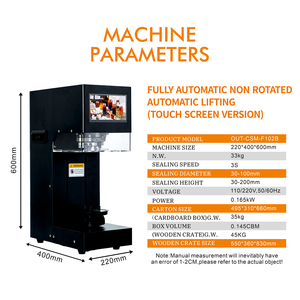 High Quality Automatic Lifting PET Bottle <strong>Can</strong> <strong>Sealing</strong> <strong>Machine</strong> Easy Open Packaging for Food Beverage Gear Core Easy Operation - Product Image 2