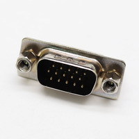 Adaptateur VGA DR15 DB15, prise mâle, trois rangées de ports parallèles, hauteur 10,7 mm, positions 15-62 broches, PCB 180 degrés, connecteur femelle mâle