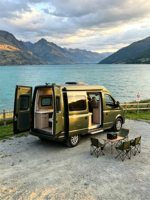 Camping-car SAIC MAXUS V80 Diesel, cinq places, deux chambres, grand espace intérieur, toilettes séparées, système d'eau et d'alimentation complet.