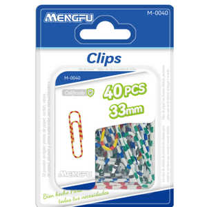 Mengfu M-0040 40pcs 33mm Zebra <b>Pattern</b> <b>Paper</b> Clips Office School Supplies Magnet Metal Plastic Material Made in China - Product Image 1