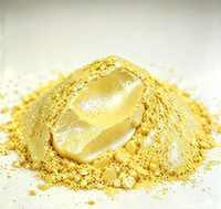 Poudre de pigment à effet aluminium jaune citron fin pour le revêtement des thermos et des bouteilles d'eau en acier inoxydable
