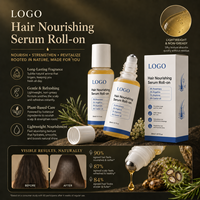 Suero para el Crecimiento del Cabello con Romero, Aceite de Ricino, Extracto de Angélica y Sophora, Masajeador para el Cuero Cabelludo, para Cabello Fino, 30 ml