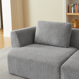 Oversized 3 Seater <b>Convertible</b> Sofa Set with Chenille Fabric No Assembly Space-Saving Sofa <b>Bed</b> for Living Room Apartment - Product Image 2