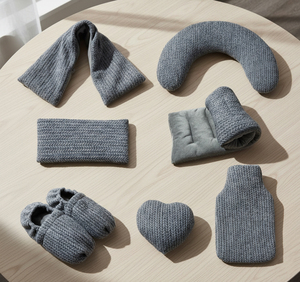 Produits chauffants en forme de cœur pour la maison avec noyau de cerise, populaires dans les produits de santé, coussin chauffant au blé et à la lavande - Product Image 6
