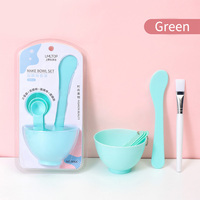 Ensemble de bols à mélanger pour masque facial LMLTOP, en silicone réutilisable, écologique, outil de beauté pour le visage DIY avec spatule, kit de beauté cosmétique 9064