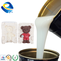 Échantillon gratuit caoutchouc liquide en silicone RTV 2 pour jouets en résine, moules pour luminaires artisanaux, fabrication de caoutchouc en silicone pour le moulage