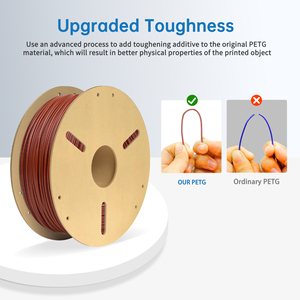 Filamento LONQI PETG de 1.75mm, 250g, Transparente, Alto Brillo, Fácil de Imprimir, Diversos Colores, Filamento para Impresora 3D - Product Image 4