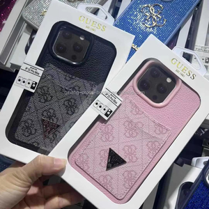 Cổ Điển Thiết Kế Da Trường Hợp Đối Với iPhone 17 15 12 Pro Max Đơn Giản Thời Trang Đầy Đủ Chống Sốc Bảo Vệ Bìa Cho 16 Pro Max - Product Image 2