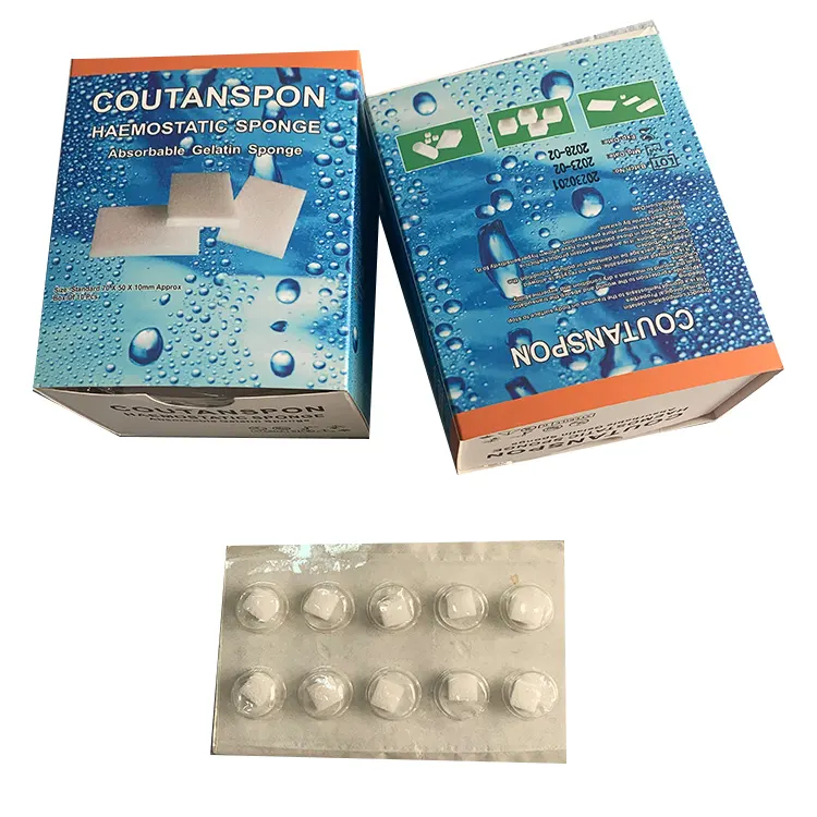 High quality dental surgical absorbable hemostatic gelatin sponges individual sterile