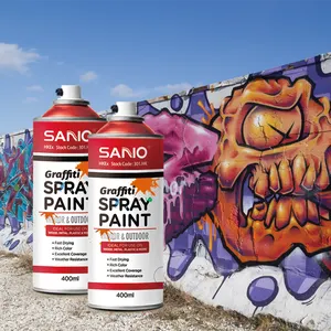 Sanvo Fabrikant Fabrieksprijs 400Ml Diy Hars Aerosol Spuitbus Straat Graffiti Spuitverf