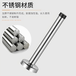 304 Stainless Steel No-Drill Door Stop Extended Door Top Dressing Room Glass Barrier Fingerprint Lock Anti-Collision <b>Stoppers</b> - Product Image 2