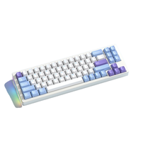 Clavier mécanique haut de gamme Xinmeng M71V2 71 touches, trois modes, USB Type-C, en aluminium, personnalisable, hot-swappable, avec joint, gravure latérale, RGB, pour le gaming