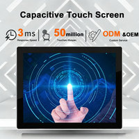 Pantalla Táctil Capacitiva Industrial PCAP de 21.5 Pulgadas, Kit de Panel Táctil con Marco de Aluminio G+G