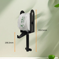 Jh-Mech Produce Bag Dispenser Groentezakhouder Met Ophangrek Draagbare Moderne Stijl Boodschappentas Dispenser