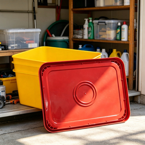 Cubo de plástico rectangular de 20L de grado alimenticio, cubo de plástico cuadrado multiusos para pintura, pegamento, almacenamiento de alimentos para mascotas - Product Image 5
