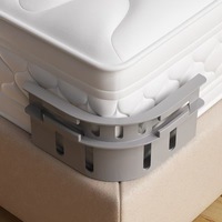 Dispositif de maintien de draps en plastique réglable avec bandes de verrouillage et clips antidérapants pour fixation des coins, attache rapide pour usage domestique