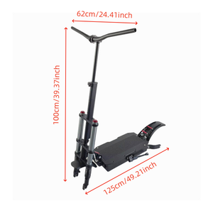 Pièces de rechange pour trottinette électrique 11 pouces, suspension intégrale 150 mm, charge maximale 200 kg, cadre en alliage d'aluminium - Product Image 3