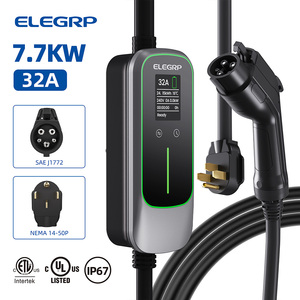 Elegrp 32 amp xách tay điện xe sạc, nhà EV Trạm Sạc với 25ft cáp cho tất cả các j1772 xe điện - Product Image 1