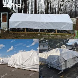 Bâche imperméable, bâche en polyéthylène résistante, bâche blanche pour le <span class=keywords><strong>camping</strong></span> en plein air, feuille de bâche en PE - Product Image 6