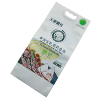 Sac sur pied en nylon PA PE de qualité alimentaire personnalisé de haute qualité avec poignée en plastique PET pour l'emballage du riz et les pochettes en briques scellées sous vide