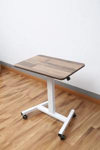 Mesa de <span class=keywords><strong>Lectura</strong></span> Ajustable con Elevación a <span class=keywords><strong>Gas</strong></span> de Diseño Moderno, Panel de Madera, Escritorio de Consignación con Cerradura, Ajustable a Cualquier Altura, Recubrimiento en Polvo para Uso en Oficina - Product Image 5